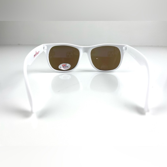 Unisex Jim Beam White Lightweight Blue Tinted Lenses Sunglasses - Picture 3 of 4